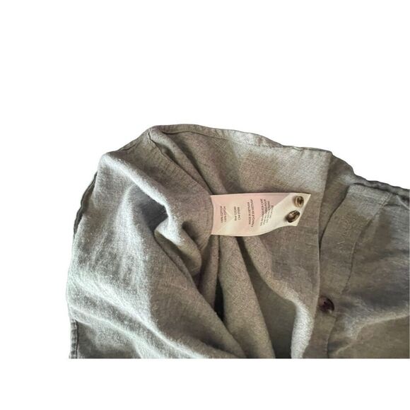 Travis Mathew Mens Gray Long-Sleeve Button-Down Shirt Large - Picture 6 of 11